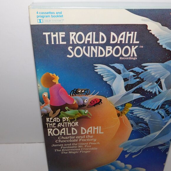 VTG The Roald Dahl SoundBook 5 Story Audio Cassette Collection 4 James Charlie + - Picture 2 of 8